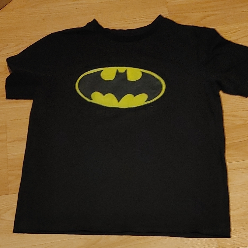 👌Free Add On Batman Black and Yellow Superhero Costume Shirt Kids XL
